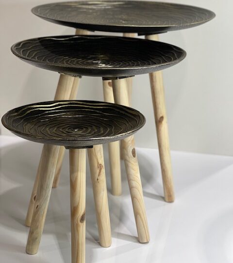 Decorative Table set of 3 pcs - Spiral