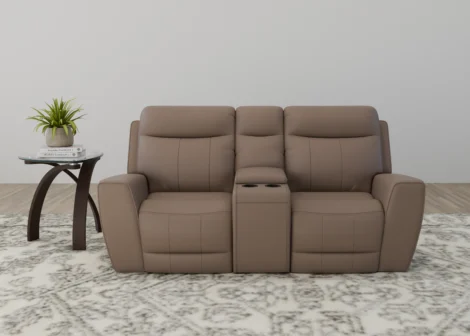 Leonardo Love Seat with Console