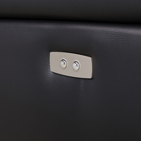 Countess - 3 seater sofa - Leather -  Black - Image 6