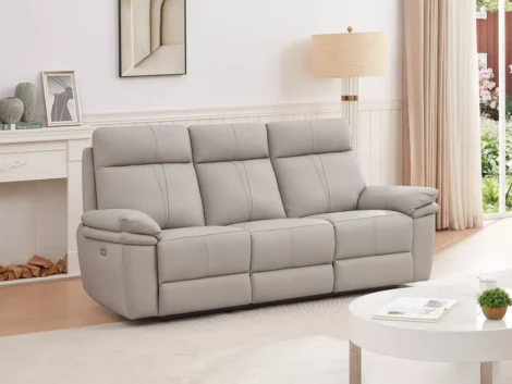 Countess - 3 seater sofa - Cream Leather