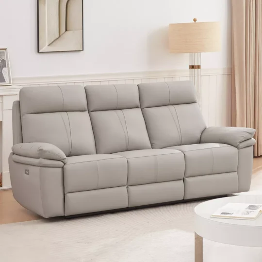 Countess - 3 seater sofa - Cream Leather