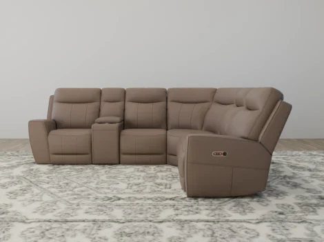 Leonardo - Sectional - Leather Power Recliner