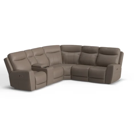 Leonardo - Sectional - Leather Power Recliner - Image 3