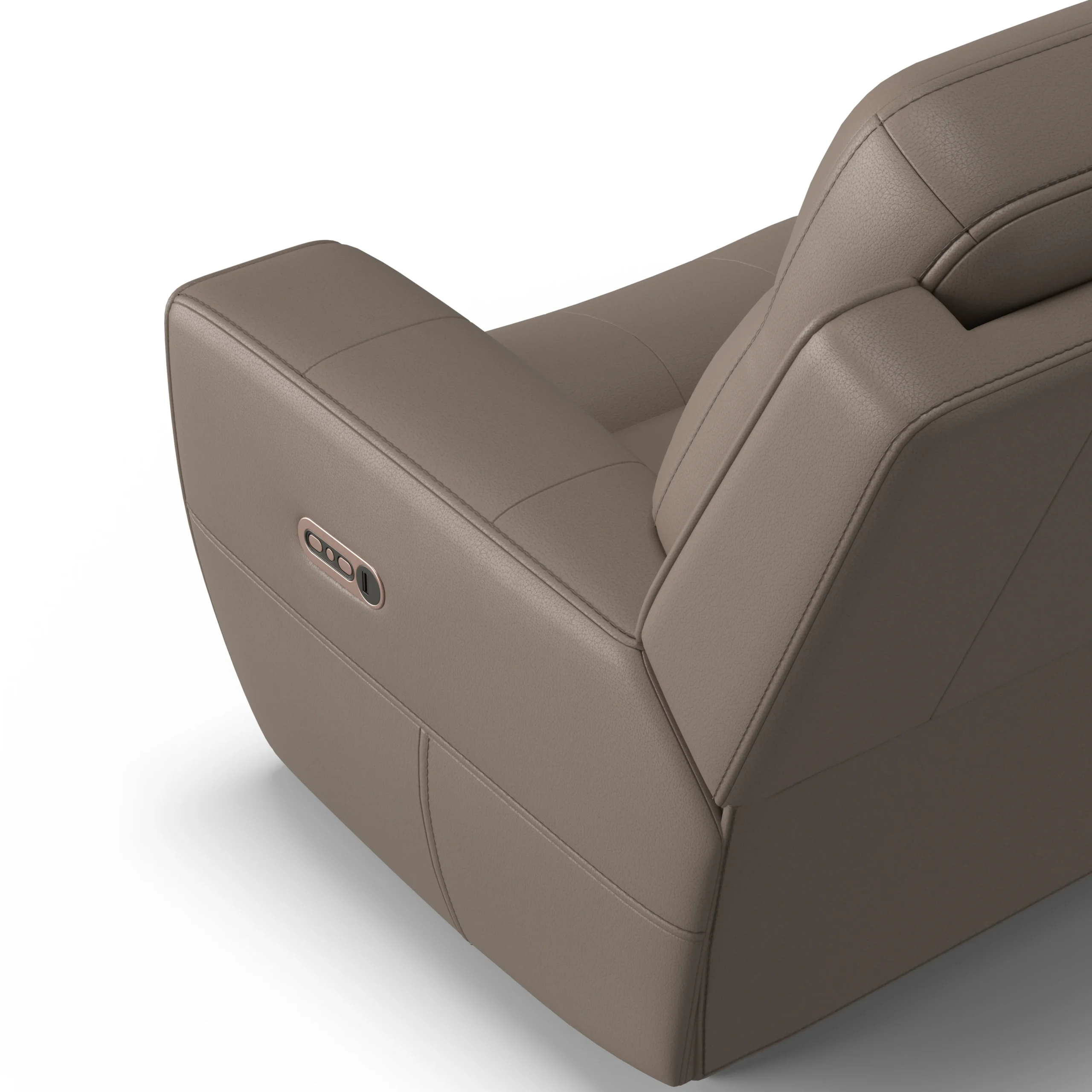 Leonardo 3 seater sofa - power recliner - Image 5