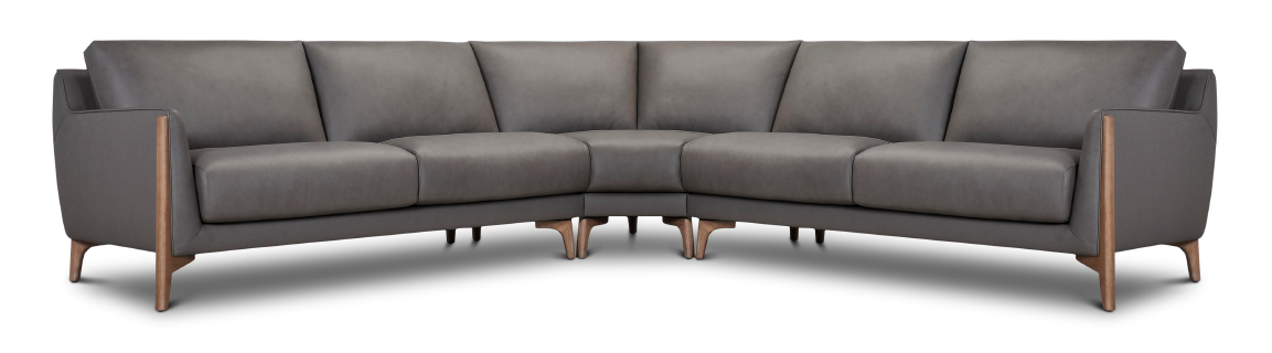 Durham - Sectional sofa - 3 seat corner 3 seat - Leather - Image 2