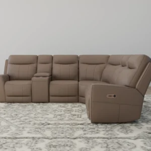 Leonardo - Sectional - Leather Power Recliner