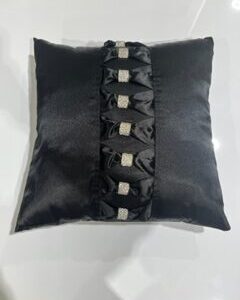 Cushion - Crystal with silk effect stock 2 Black