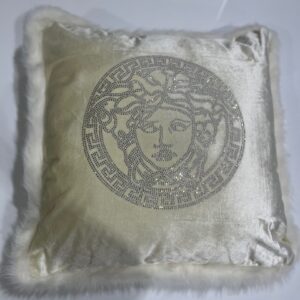 Cushion - velvet stock 2 Ivory