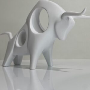 Figurine 4 - Bull 1 - White