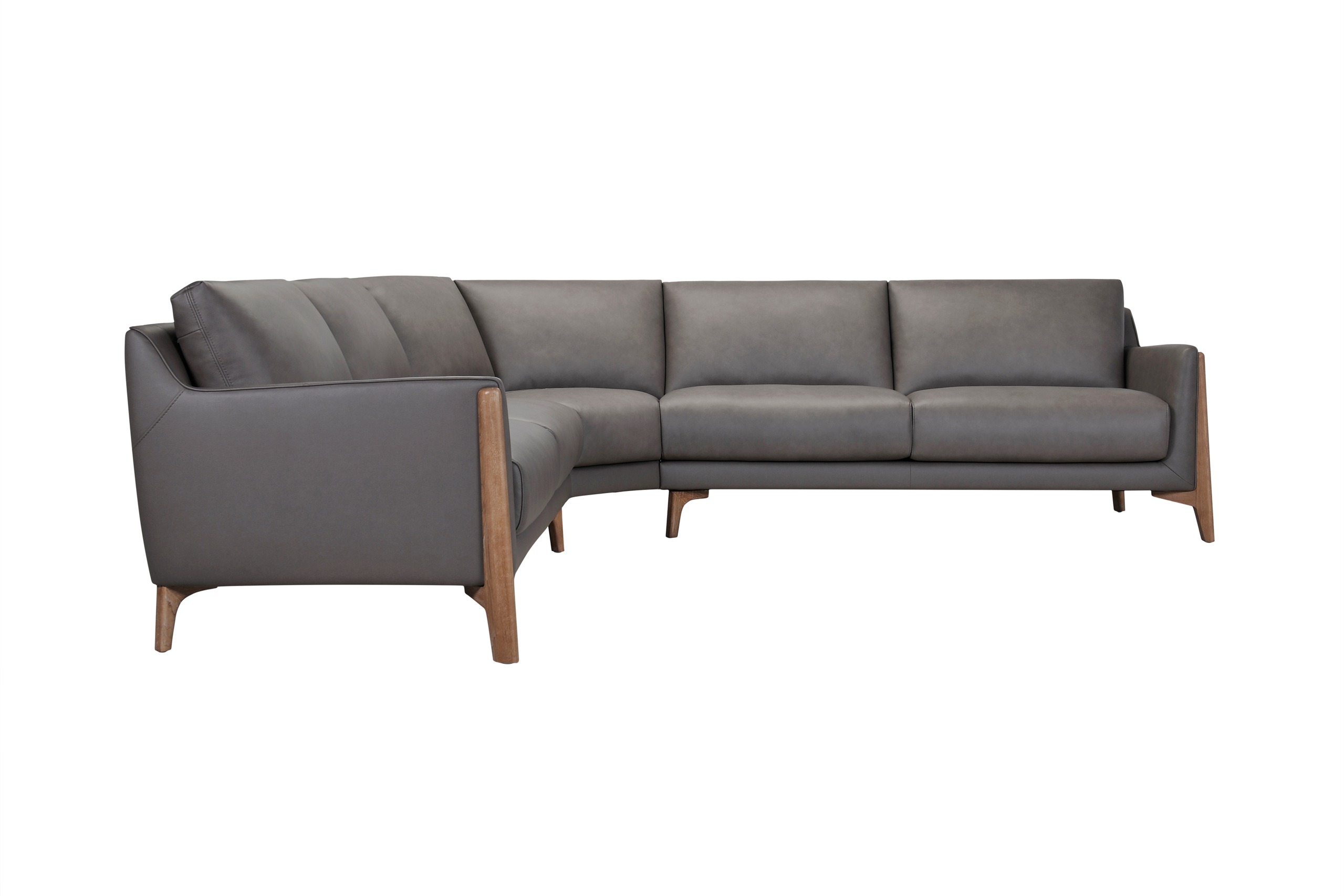 Durham - Sectional sofa - 3 seat corner 3 seat - Leather - Image 6