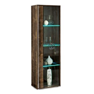 Athen Rovere Monte Italian 1 Door Vitrine