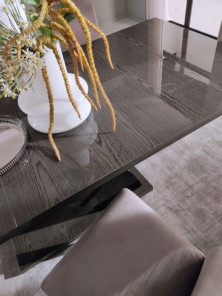 Metropol Grey - Italian - Extendable Dining 7pc Set - Image 6