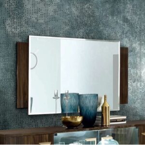 Volare Walnut Wall Mirror