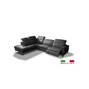Oxford - Sectional LHF Chaise End Power Recliner - Dark Grey
