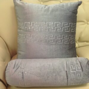Cushion - Velvet stock 5 Grey & crystal